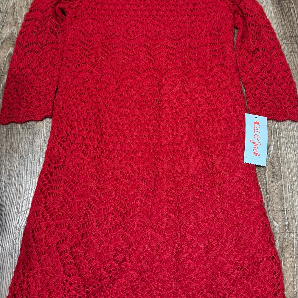 Cat & Jack Red Knit Dress